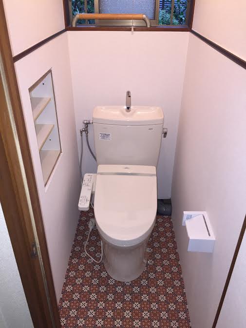 （和式トイレから）洋式トイレへ施工完了
